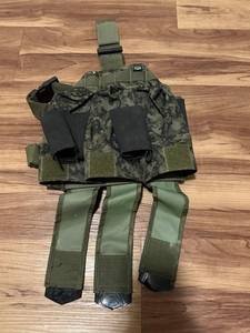 BT 3+4 Pod Pouch Paintball Harness & Thigh Rig Woodland Digi Camo
