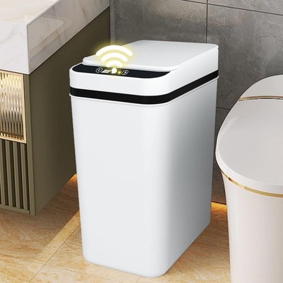 12 Liter Automatik Mülleimer mit Smart Sensor Küche Abfall l Mülleimer Küche Bad