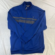 Vintage Nike Jacket XL Mens Blue Full Zip Track Warm Up Mock Neck