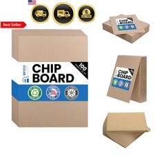 Chipboard Sheets 8.5 x 11 Inch 100 Pack Kraft Board for Crafts DIY Packaging