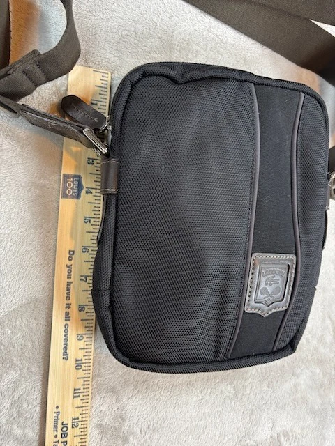 Bolso bandolera vintage LACOSTE - negro  Foto 2 de 4