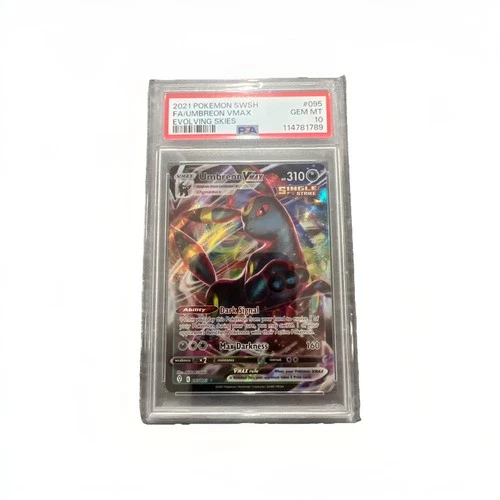 Umbreon Vmax 095/203 Evolving Skies Rare Pokemon Card PSA 10 GEM MINT