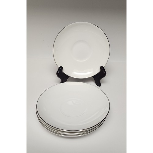 Wedgwood Signet Platinum/Gold Wave by FUKAGAWA Fine China Dining Lots Of 40PCS - Picture 2 of 23