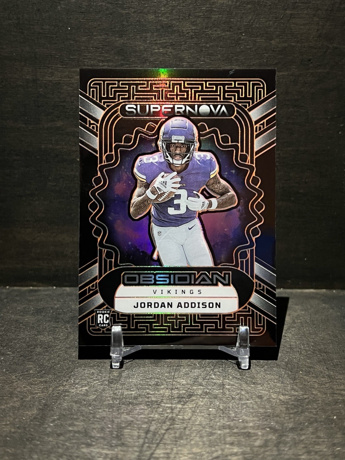 2023 Obsidian - Jordan Addison Rc Supernova Orange 3/65 Number Match!