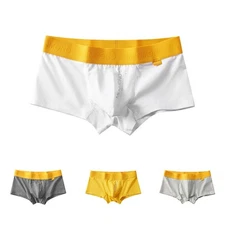 Essential Mens Breathable Boxer Briefs with Pouch Low Rise Fit Collection