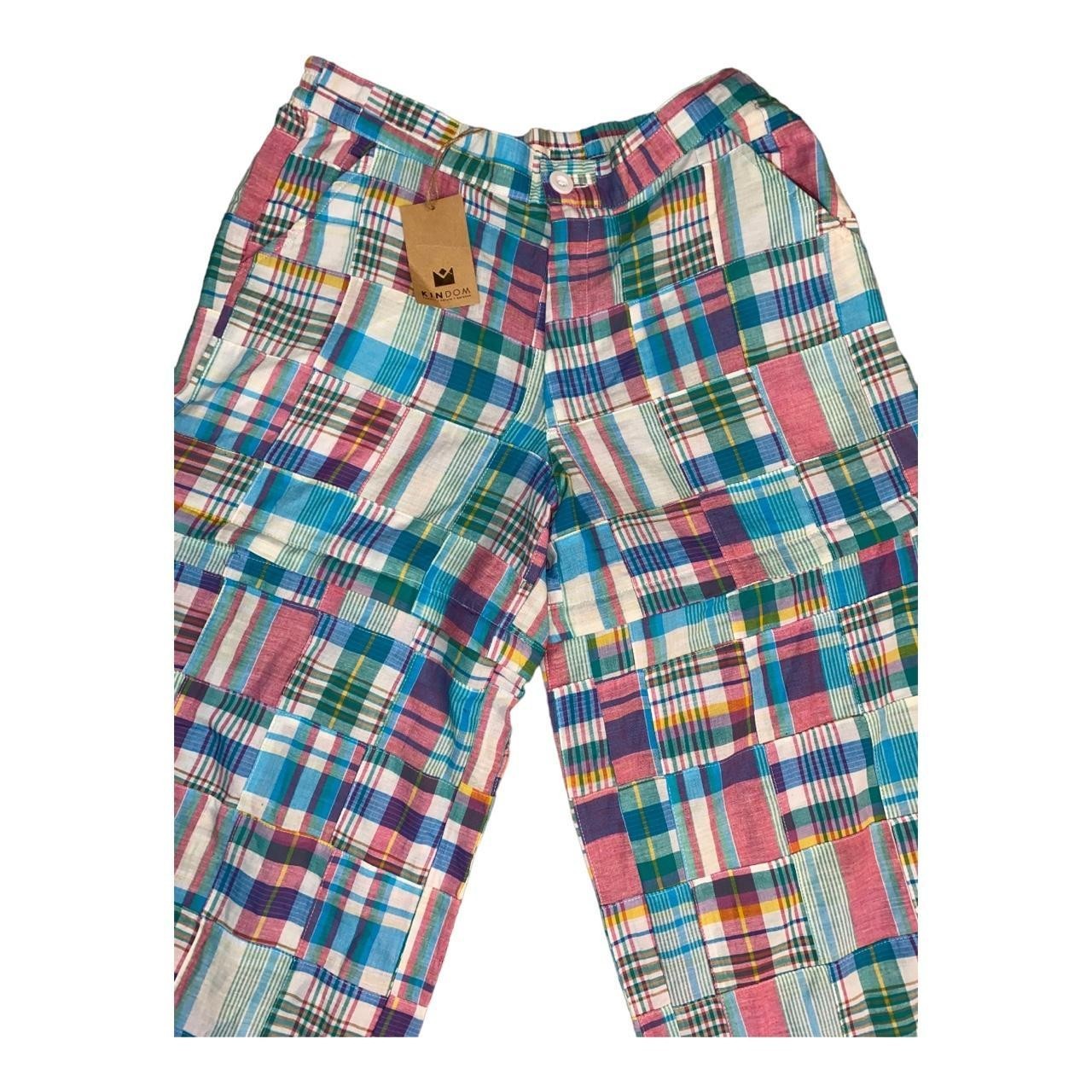 Convertible pants in Patchwork Plaid - image 3