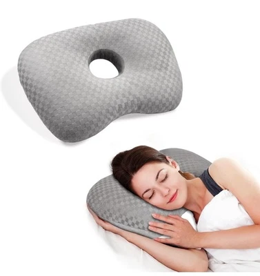 Babyezz Ear Piercing Pillow with An Ear Hole for CNH and Ear Pain Inflammation