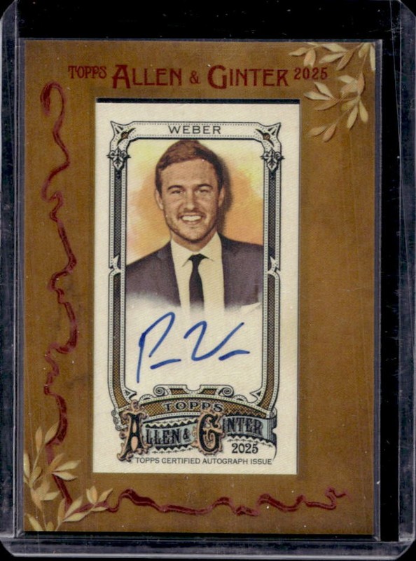 2025 Topps Allen & Ginter Peter Weber Framed Mini Non-Baseball Auto #MA-PW