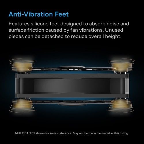 MULTIFAN S7-P, Quiet Dual 120mm AC-Powered Cooling Fan for Receiver DVR Cabinets - Afbeelding 5 van 7