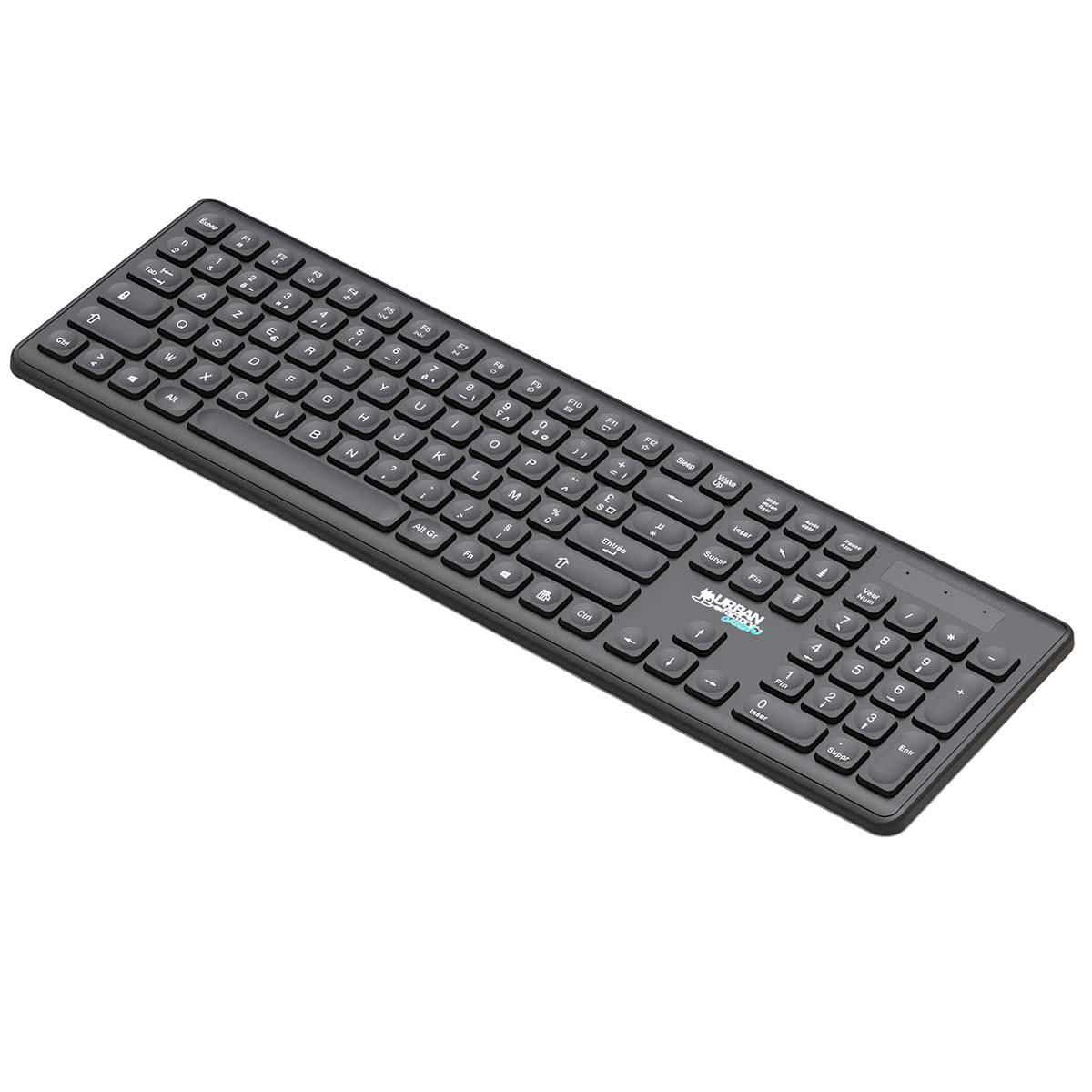Clavier sans fil Bluetooth Cyclee pour le télétravail avec récepteur USB-C