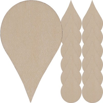  200 Pcs Holzausschnitte Wassertropfen Bastelverzierungen Ornament