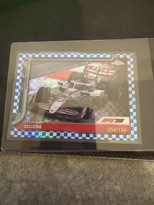 Topps F1 Chrome 2025 Esteban Ocon /150 Moneygram Haas Racing Team Formula 1