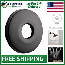 2.5'' Shower Arm Escutcheon Plate - Black Matte Finish  Strong Stainless Steel