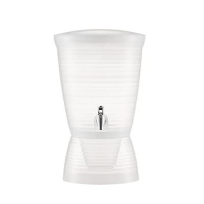 Uimoso 3 Gal Plastic Beverage Dispenser w/Spigot Drink Juice Dispenser 10L Clear