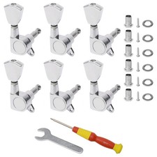 Swhmc 6R Guitar Tuners - Sealed Chrome Machine Heads 1:15 Ratio for Electri...