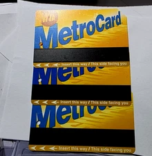 3-MTA New York Transit Subway METROCARD NYC - No CASH Value Exp.
