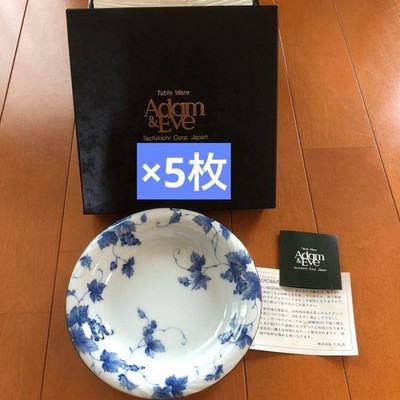 TACHIKICHI Adam & Eve Grape Pattern Fruit Saucer 5 Set 14.7cm