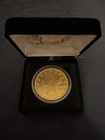 24k Gold Plated U. S., Liberty 1849 Eagle Twenty Dollars COPY COIN in Capsule