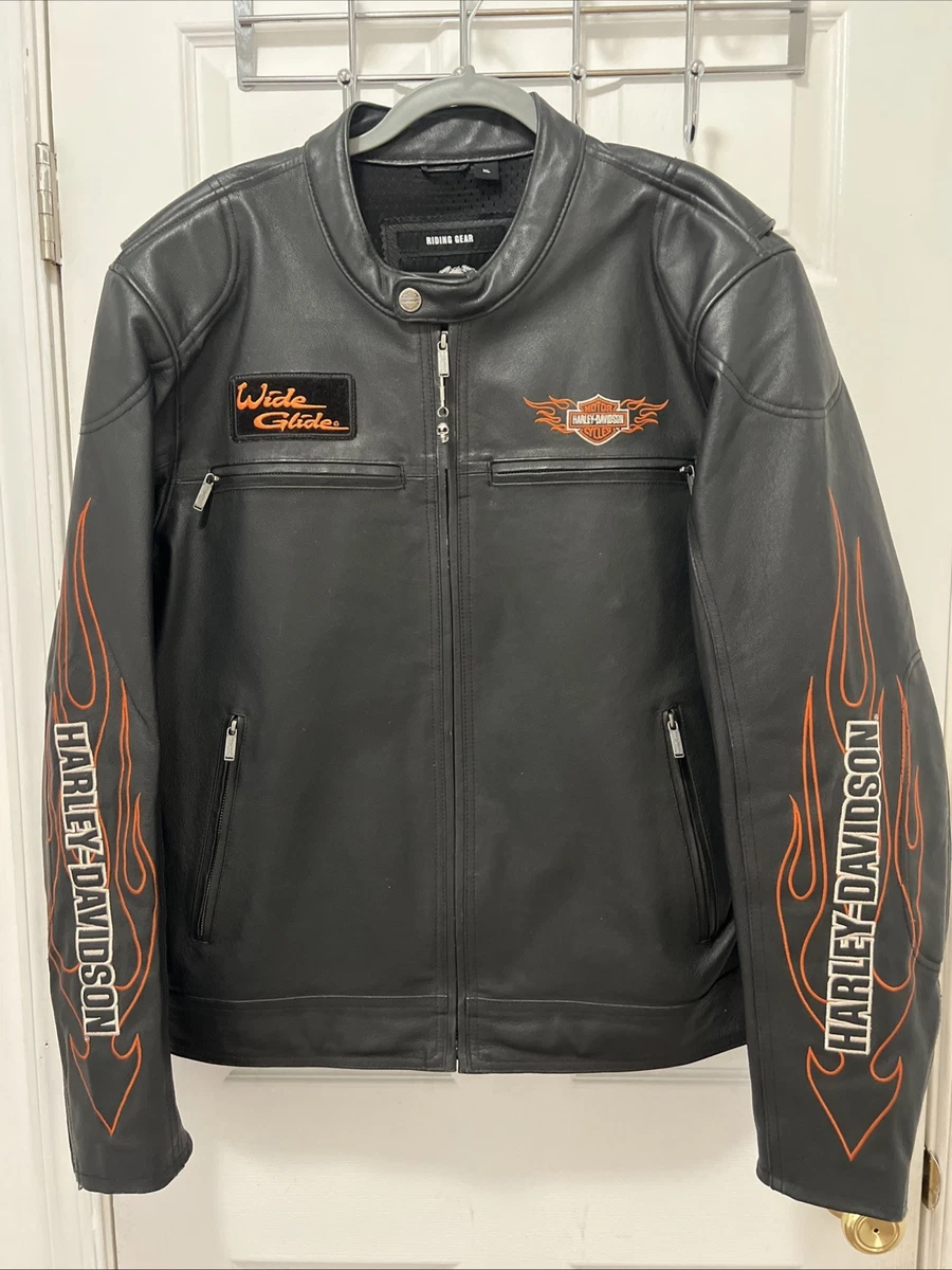 Harley Davidson Leather Jacket Flames for sale | eBay