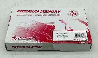 LOT OF 21 NEW TRANSCEND TS1GSD100I 1GB INDUSTRIAL SD CARDS