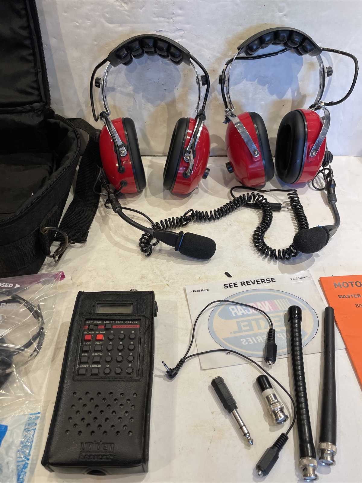 Racing Electronics Headsets With Communications & Uniden Bearcat