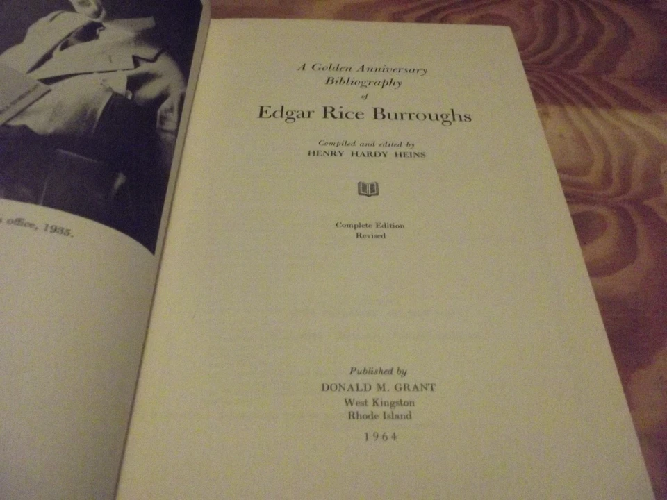 A GOLDEN ANNIVERSARY BIBLIOGRAPHY OF EDGAR RICE BURROUGHS HENRY HEINS 64 TARZAN - Image 4 of 4