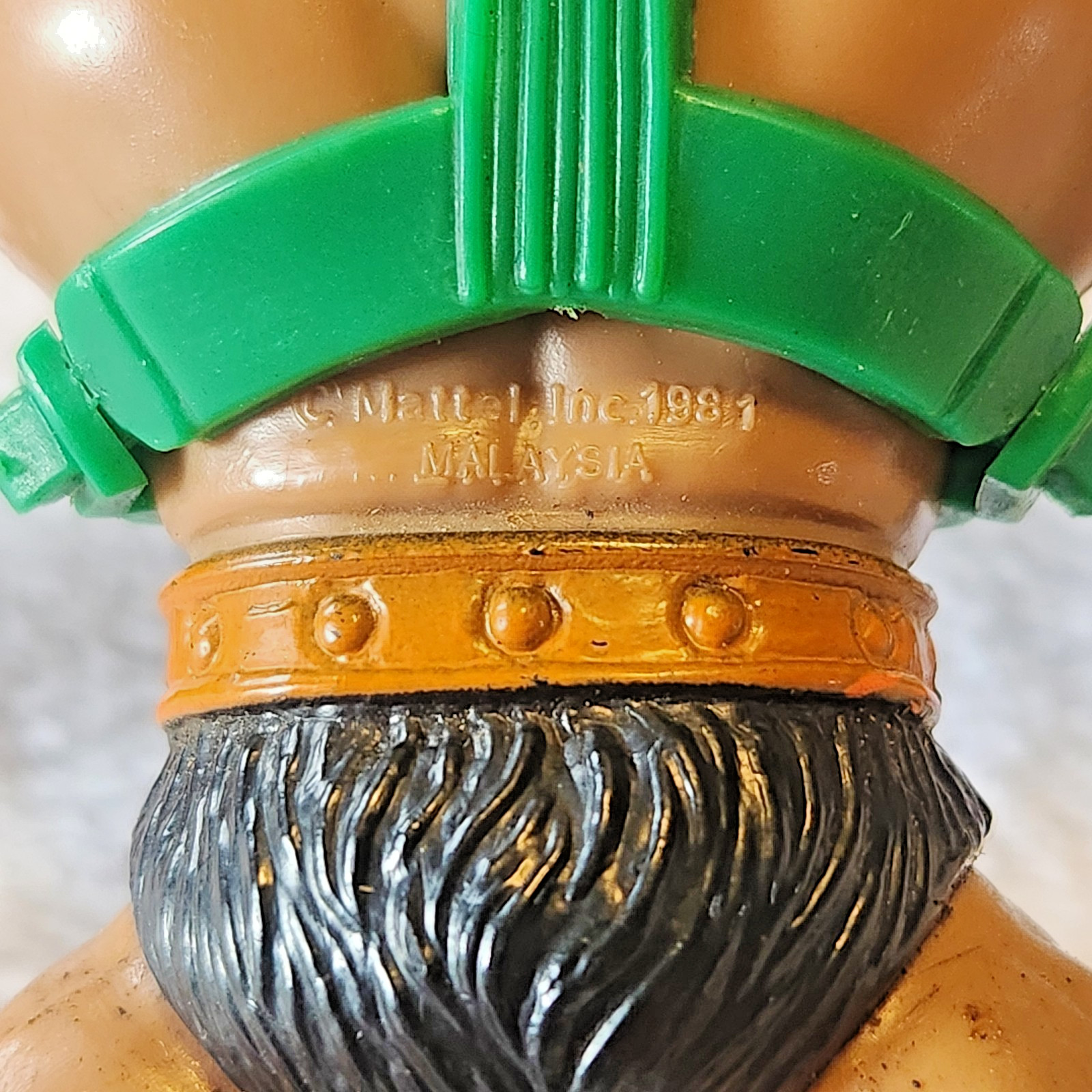 Vintage 1981 MOTU He Man TRI-KLOPS Action Figure Rotating 3 Eyes, Sword & Armor