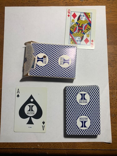 Tarjetas de juego vintage de Las Vegas Hilton de Las Vegas Nevada - Imagen 4 de 4