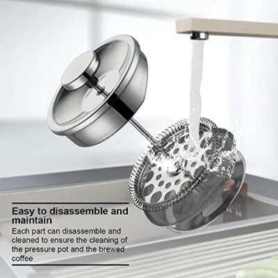 5 pezzi filtro filtro pressa francese universale sostituzione filtro pressa francese in acciaio inox 304 per 350 ml tazza macchina per caffè francese macchine