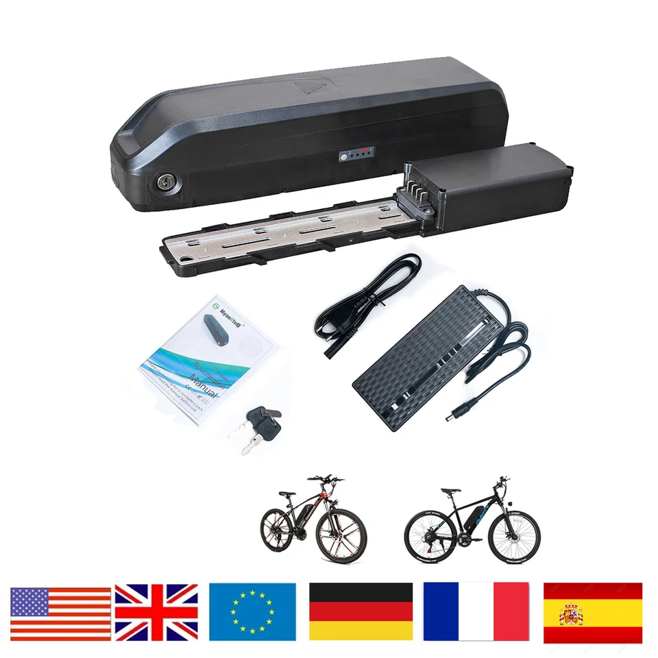 HANI E bike Akku 36V Fahrradakku 10Ah Hailong Batterie für 36V Pedelec Li-Ion Battery