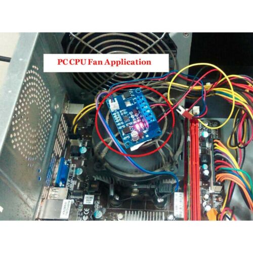 Präziser 2-Wege 4A PWM Geschwindigkeitsregler für PC CPU Lüfter mit Temperatu - Bild 1 von 12
