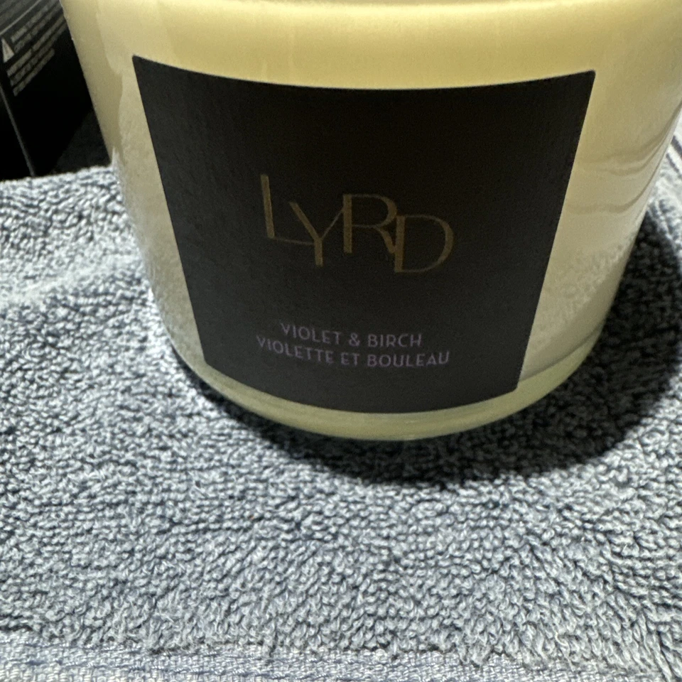 AVON LYRD Violet & Birch 3 wick Candle 11 oz.  New in Box - Image 3 of 3