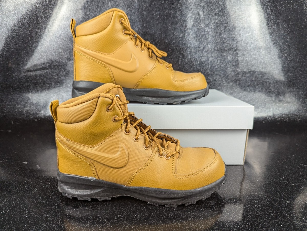 Nike Manoa LTR Boots Wheat Black GS Size 6.5Y Women's Size 8 | eBay