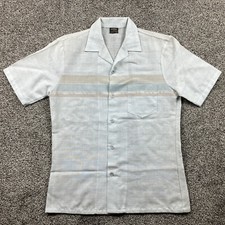 Vintage Spire Shirt Adult Medium Loop Collar Button Up 60s 70s Made in USA
