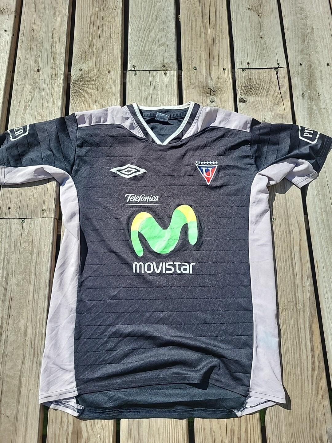 Vintage Umbro LDU Quito Ecuador Third Team Black Unisex Jersey Size Adult Large