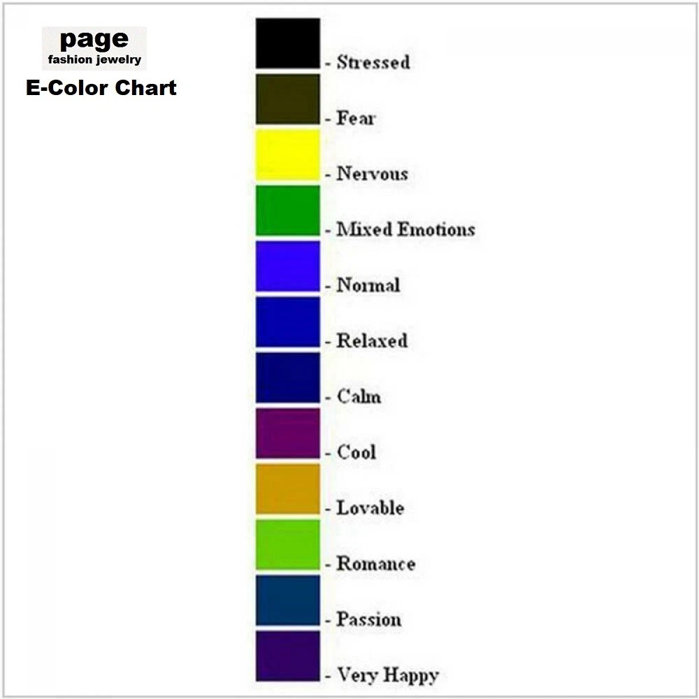 Mood Ring Color Chart for Seventies Mood Rings How Do You Really Feel |  Best Glowing Party Supplies