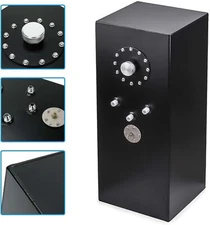 60L 15 Gallon Aluminum Race Drift Fuel Cell Gas Tank w/ Cap & Level Sender Black