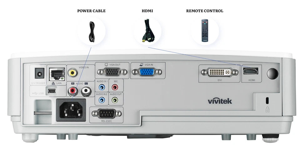 Multimedia DLP Projector for Golf, Flight Simulator 3200 Lumens 4K PC 3D Ready⚡ - Image 4 of 4