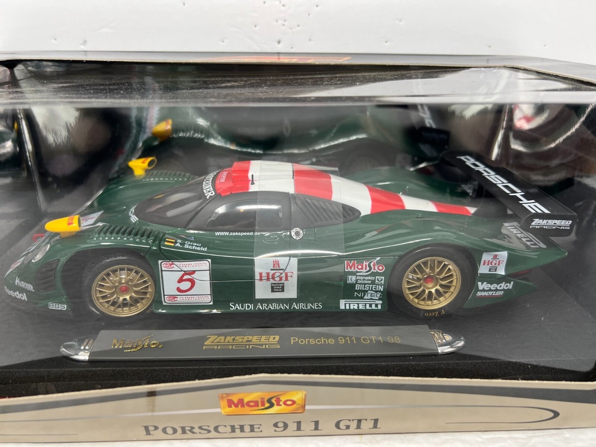 ミニカー PORSCHE 911 GT1 1998 Le Mans 1/18 Maisto Maisto 1998 Porsche 911 GT1 Le Mans GT Racing 1:18 Diecast