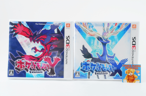 Set 2 Nintendo 3DS Pokemon X Y 2 Spiele Set versiegelt neu und ungeöffnet Japan Import - Bild 1 von 7