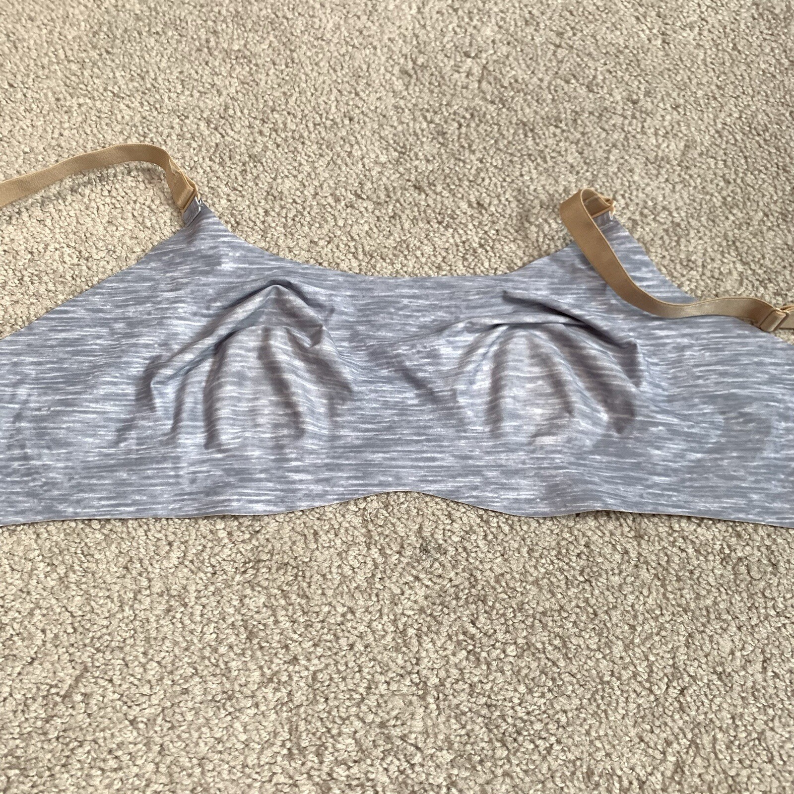 Knix Evolution Beige Unpadded Wireless Bra Size 5 - image 5