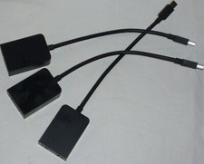 LOT OF 3 Genuine Microsoft Surface Pro 1554 Mini DisplayPort to VGA Adapter USED