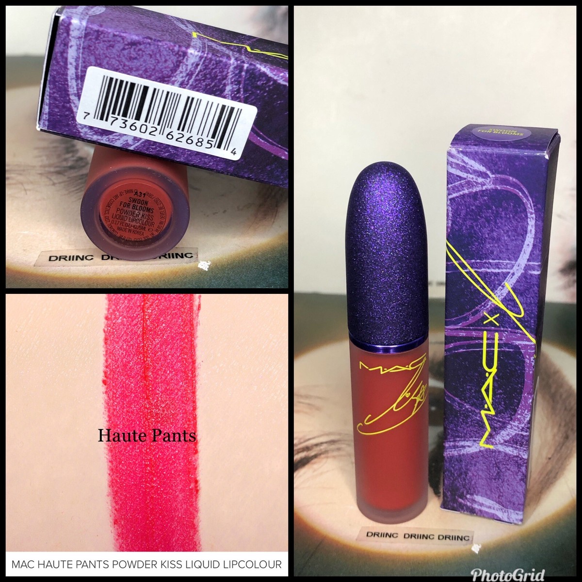 MAC Cosmetics X LISA Black Pink ~ HAUTE PANTS ~ Powder Kiss Liquid