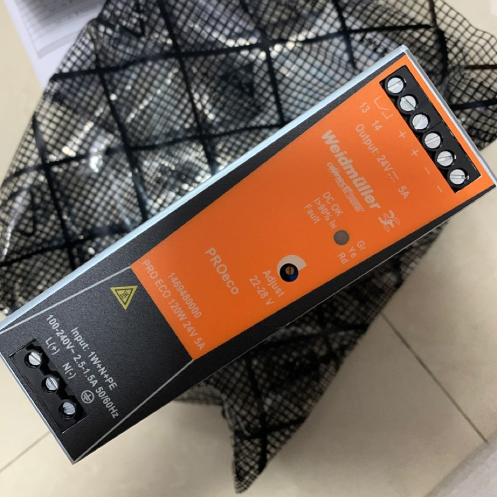 New For Weidmuller 1469480000 PRO ECO 120W 24V 5A Power Supply #F22