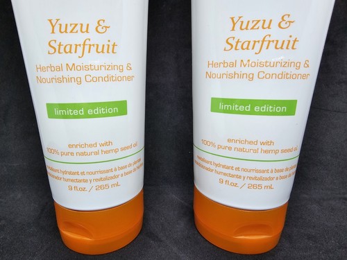 Hempz Set of 2 Yazu & Starfruit Herbal Conditioner 9oz Each Limited Edition - Picture 2 of 4