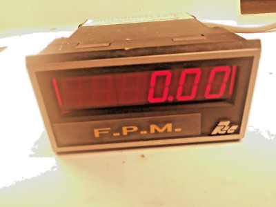 Red Lion Model APLR  F.P.M, Panel Meter, 120 volt, Powers Up