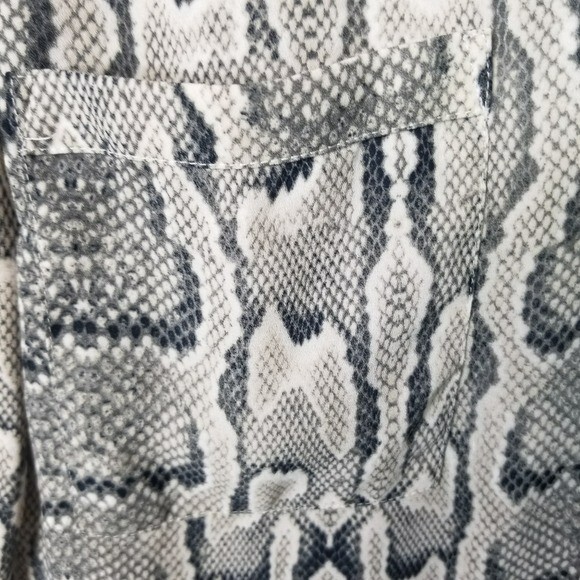 Express Portofino python snakeprint button up wom… - image 3