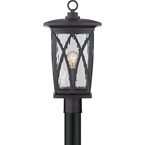 Quoizel GVR9010K 1-Light Grover Outdoor Lantern in Mystic Black - Picture 6 of 9