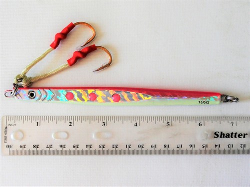 20 Pieces 100g/3.5oz Pink Vertical Speed jigs Butterfly Saltwater Fishing lures - Picture 2 of 2