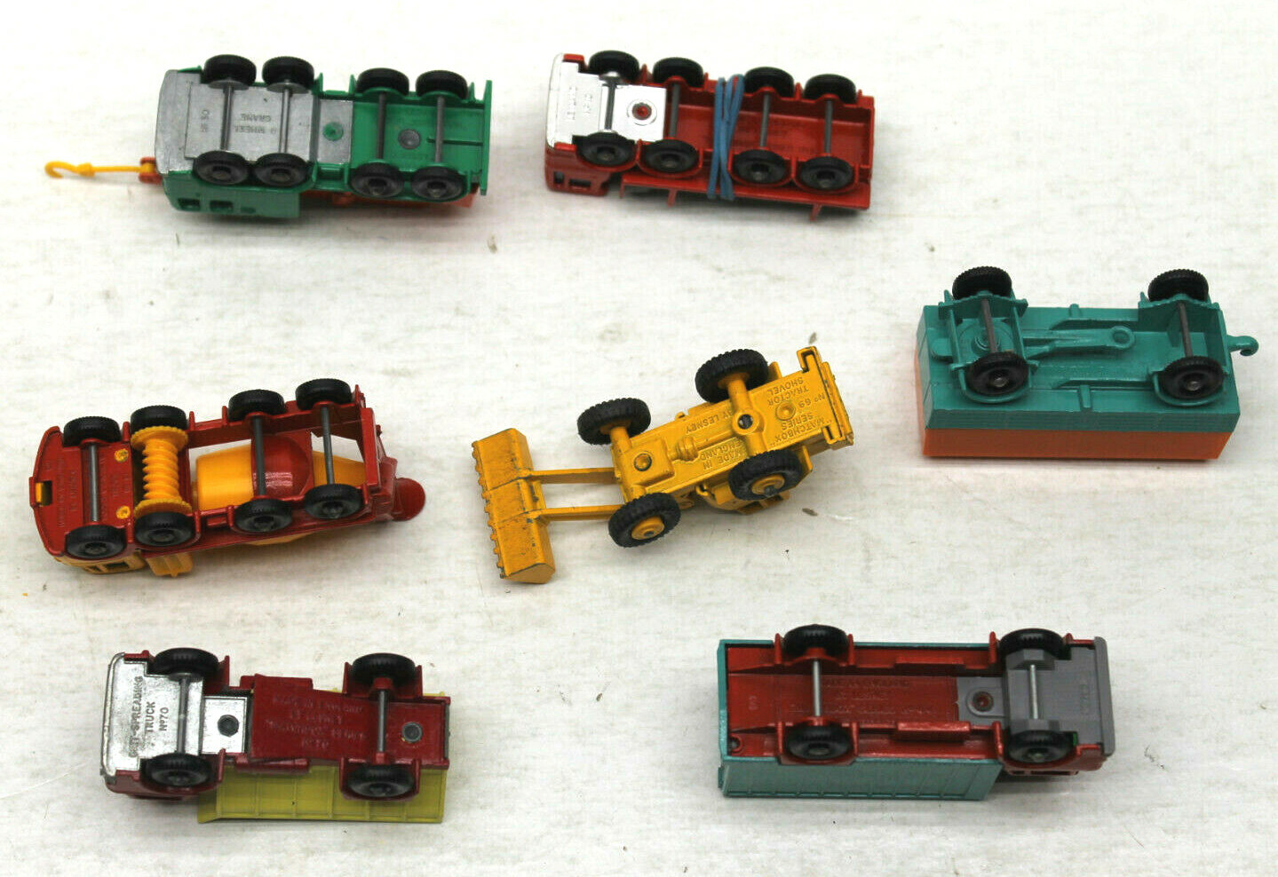 Original 1 Owner 1966 1967 Lesney England Matchbox 7pc Construction ...